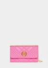 Versace Quilted Medusa Evening Bag In Pink