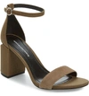 Alexander Wang Women's Abby Utilitarian High Block-heel Sandals In Khaki Suede