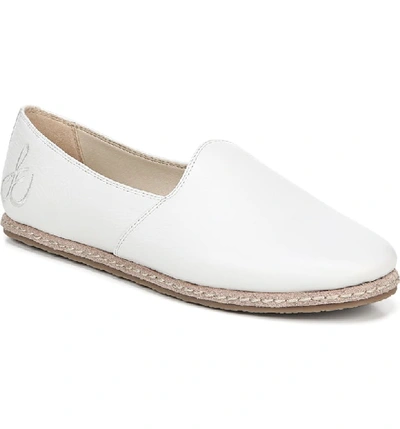 Sam Edelman Women's Everie Leather Slipper Loafers In Bright White