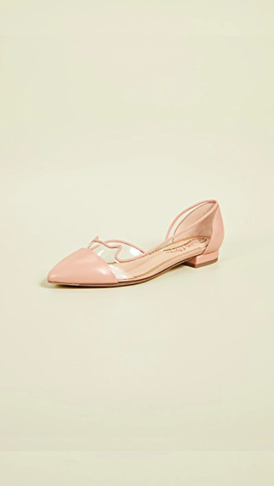 Charlotte Olympia Women's D'orsay Pointed-toe Flats In Dusky Pink