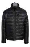 Canada Goose 'lodge' Slim Fit Packable Windproof 750 Down Fill Jacket In Black