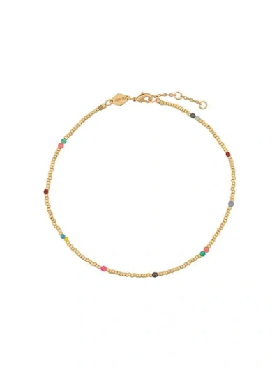 Anni Lu Confetti 18kt Gold-plated Beaded Anklet