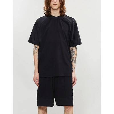Y-3 Stretch-jersey T-shirt In Black