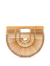 Cult Gaia Small Ark Bamboo Handbag - Brown