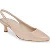 Paul Green Asia Metallic Slingback Pump In Rose Metallic Suede