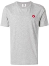 Wood Wood Grey Mélange Logo-appliquéd Cotton T-shirt