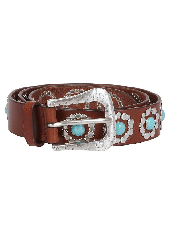 Orciani Embellished Belt In Bruciato ModeSens