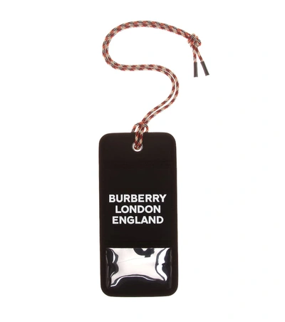 Burberry Logo Canvas Card Holder In Black