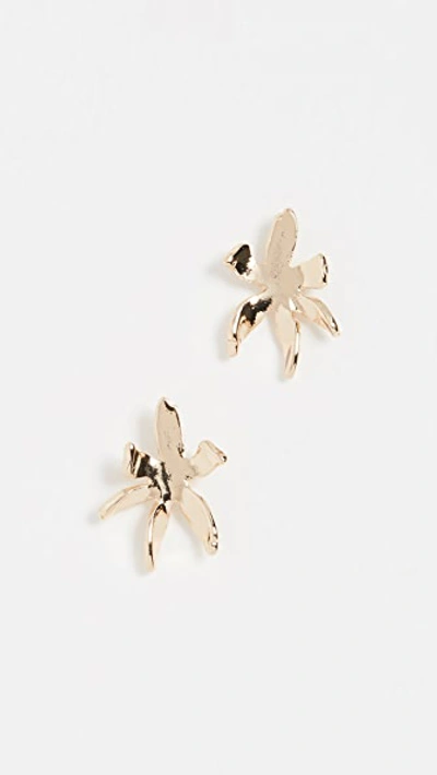 Lele Sadoughi Waterlily Stud Earrings In Gold