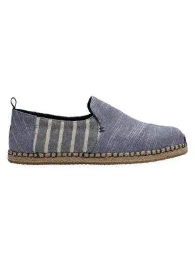 Toms Deconstructed Alpargata Canvas Sneakers In Navy