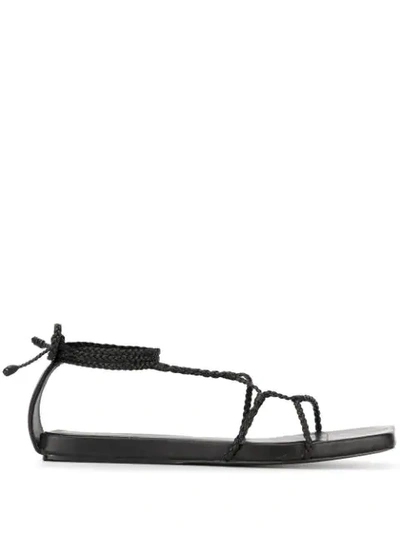 Christopher Esber Braided Sandals In Black