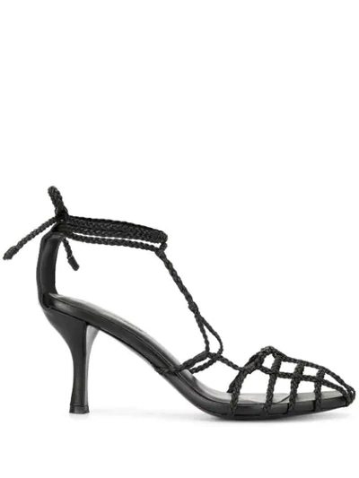Christopher Esber Braided Cage Pumps In Black