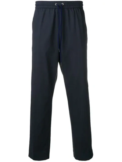 Kenzo Drawstring Trousers In Blue