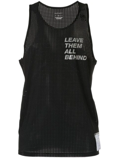 Satisfy Leave Them All Behind Print Vest In Black