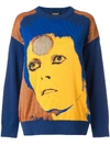 Undercover David Bowie Cotton-blend Sweater In Pink | ModeSens