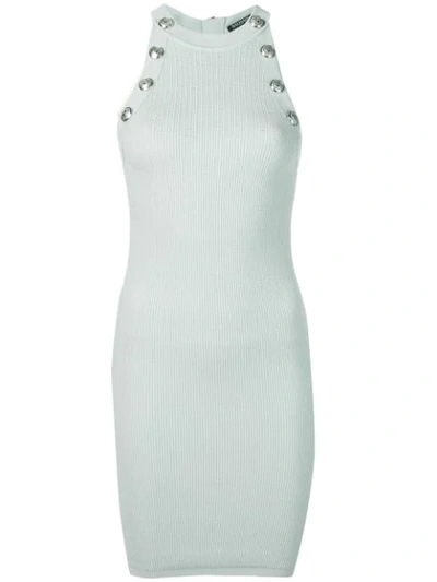 Balmain Woven Bodycon Dress - Blue