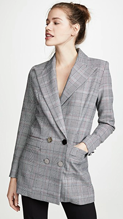 grey checked blazer dress Abercrombie & Fitch check blazer dress in dark grey