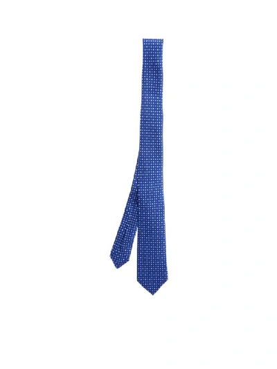 Kiton Silk Tie In Light Blue