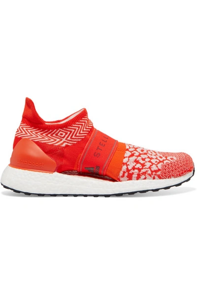 Adidas By Stella Mccartney Ultraboost X 3d Leopard-print Primeknit Sneakers In Red