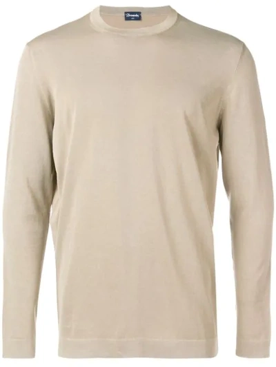 Drumohr Light Sweatshirt - Neutrals In Neutrals