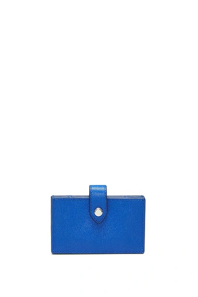 Rebecca Minkoff Bright Blue Accordion Card Case | Designer Card Holder |