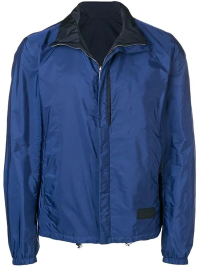 Prada Technical Shirt Jacket In Blue