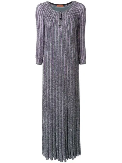 Missoni Operato Lame Kaftan In Silver