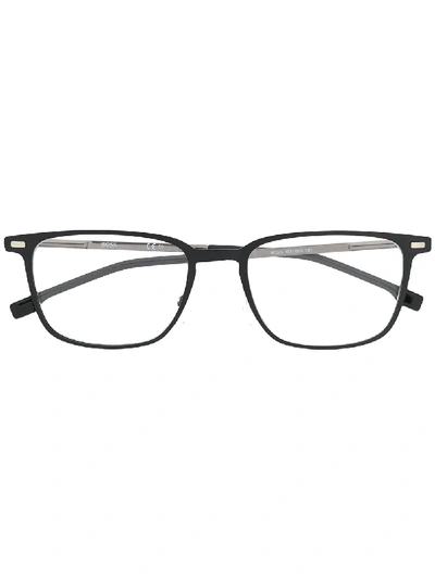 Hugo Boss Square Shaped Glasses In Black