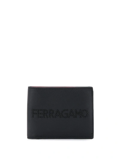Ferragamo Studded Logo Bifold Wallet In Black