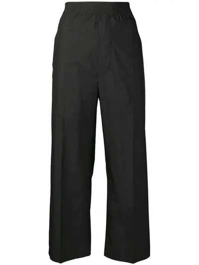 Mm6 Maison Margiela Cropped-hose Mit Geradem Bein - Schwarz In Black