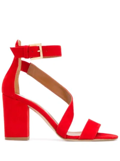Paris Texas Swirl Strap Sandals In Red