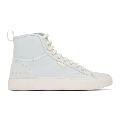 Common Projects White Nubuck Tournament High Sneakers In 0506 White