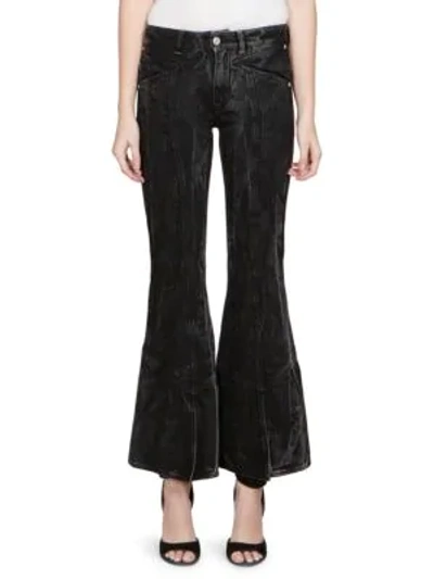 Givenchy Washed Flared Jeans In Black