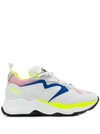 Msgm Women's Shoes Leather Trainers Sneakers Attack In White