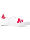Gcds Shoes Leather Trainers Sneakers In White