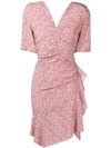 Isabel Marant Women's Knee Length Dress Short Sleeve  Arodie In Pink