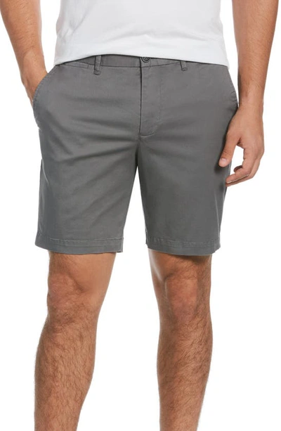 Original Penguin Stretch Cotton Twill Shorts In Bright White