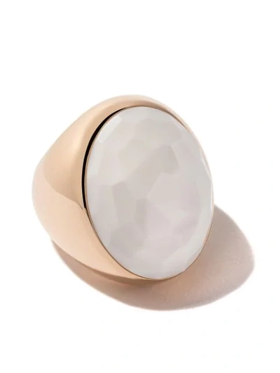 Pomellato 18kt Rose Gold Victoria Cacholong Ring In White