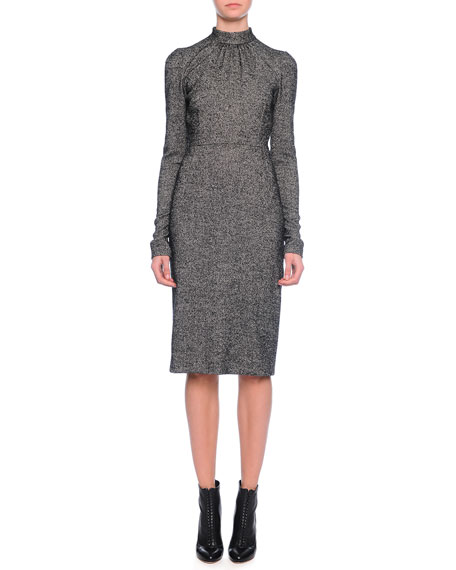 dark grey sheath dress