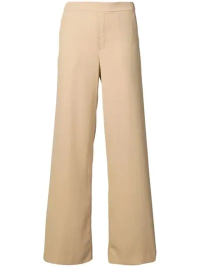 P.a.r.o.s.h High-rise Wide-leg Trousers In Neutrals