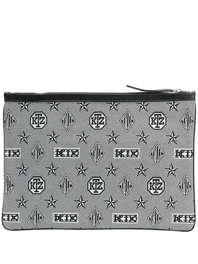 Ktz Monogram Laptop Cover In Black