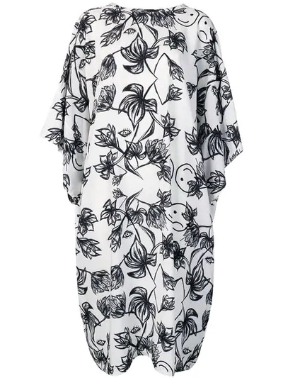 Barbara Bologna Kleid Mit Blumen-print - Weiss In White