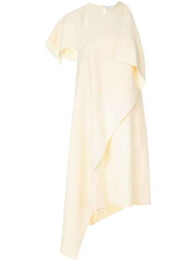 Rosetta Getty Asymmetric Dress In Yellow