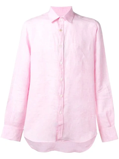 Canali Simple Shirt In Pink