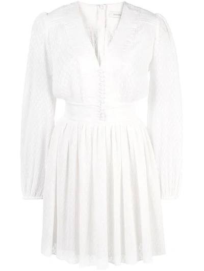Zimmermann Dotted Pattern Dress In White