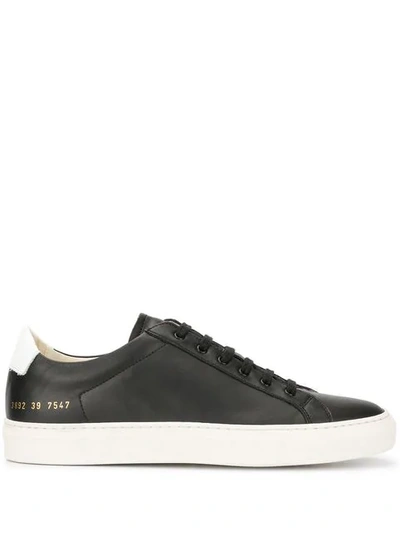 Common Projects Lace Up Sneakers In Black
