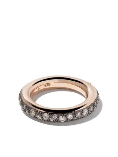 Pomellato 18kt Rose Gold Iconica Brown Diamond Ring