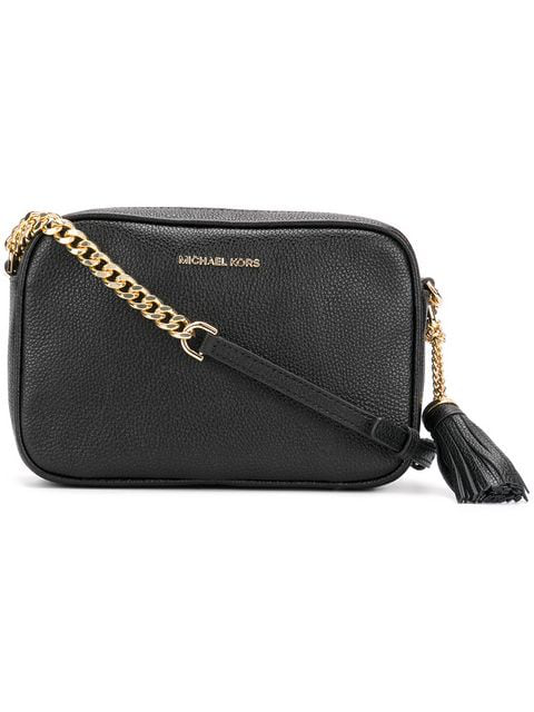 michael kors camera bag black