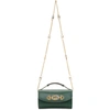 Gucci Zumi Smooth Leather Mini Shoulder Bag In 3154 Green