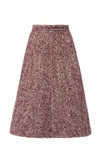 Miu Miu Bouclé-tweed Skirt In Purple